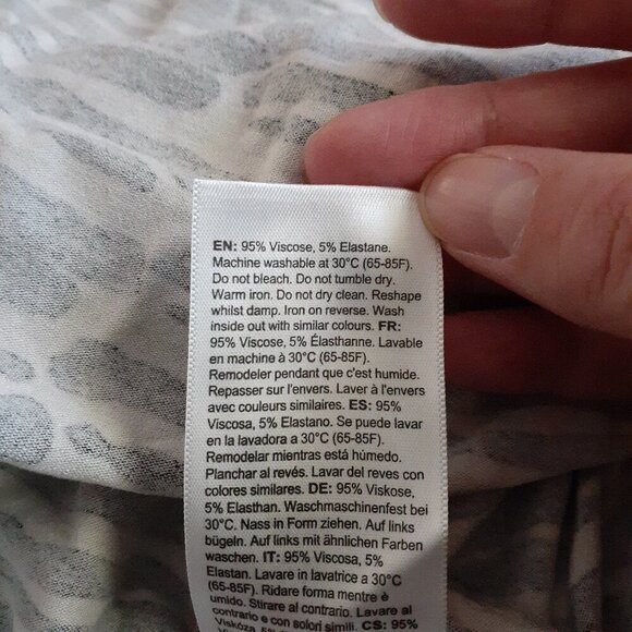 Seraphine Curve NWT Women's Maternity Size 22 Jersey Knot Zebra Print Dress - Picture 10 of 15